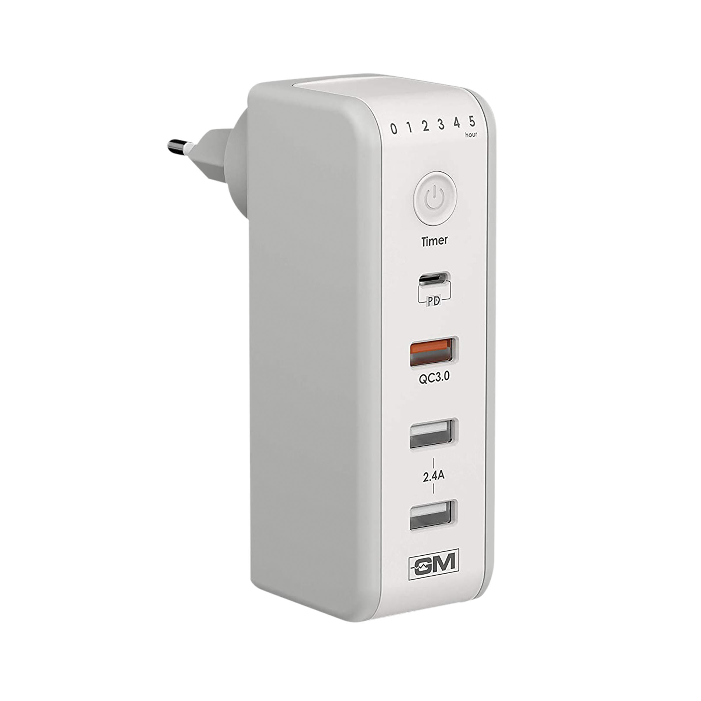 Buy GM Cuba 18W Type A & Type C 4Port Fast Charger (Adapter Only, 180